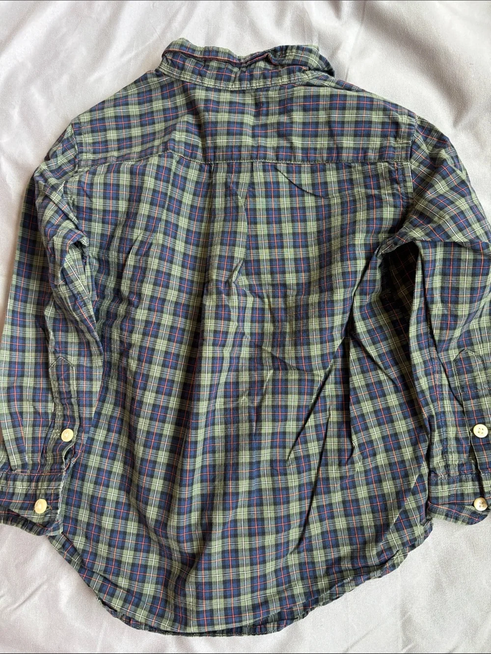 Ralph Lauren Navy, Green & Blue Plaid Button-Down Shirt